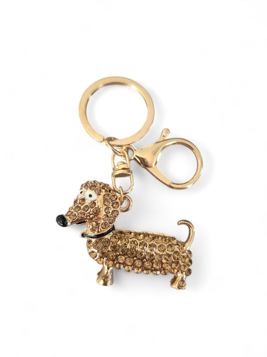 Buddy sleutelhanger met strass in verschillende kleuren