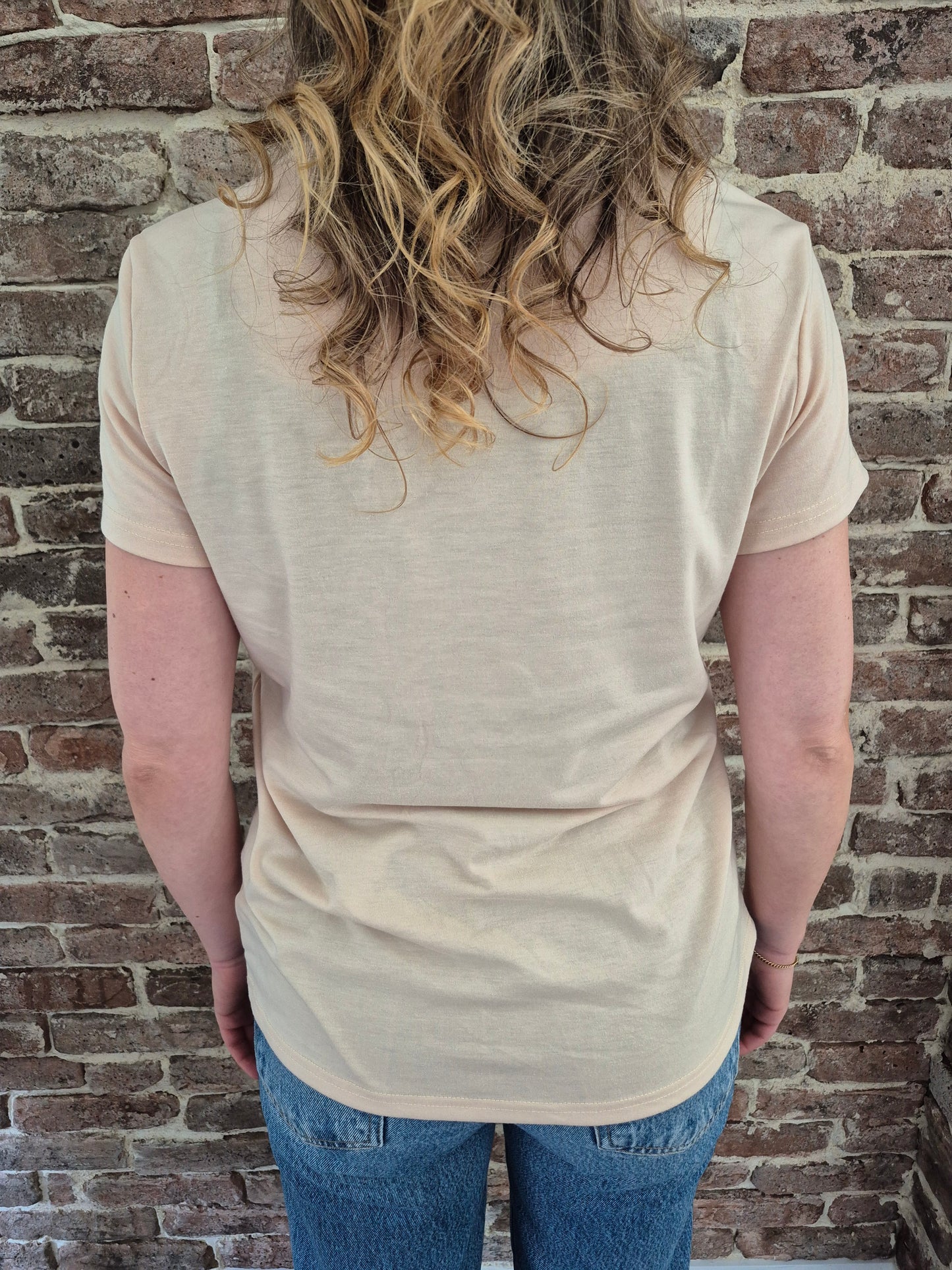 Dames t-shirt 'I long for you'