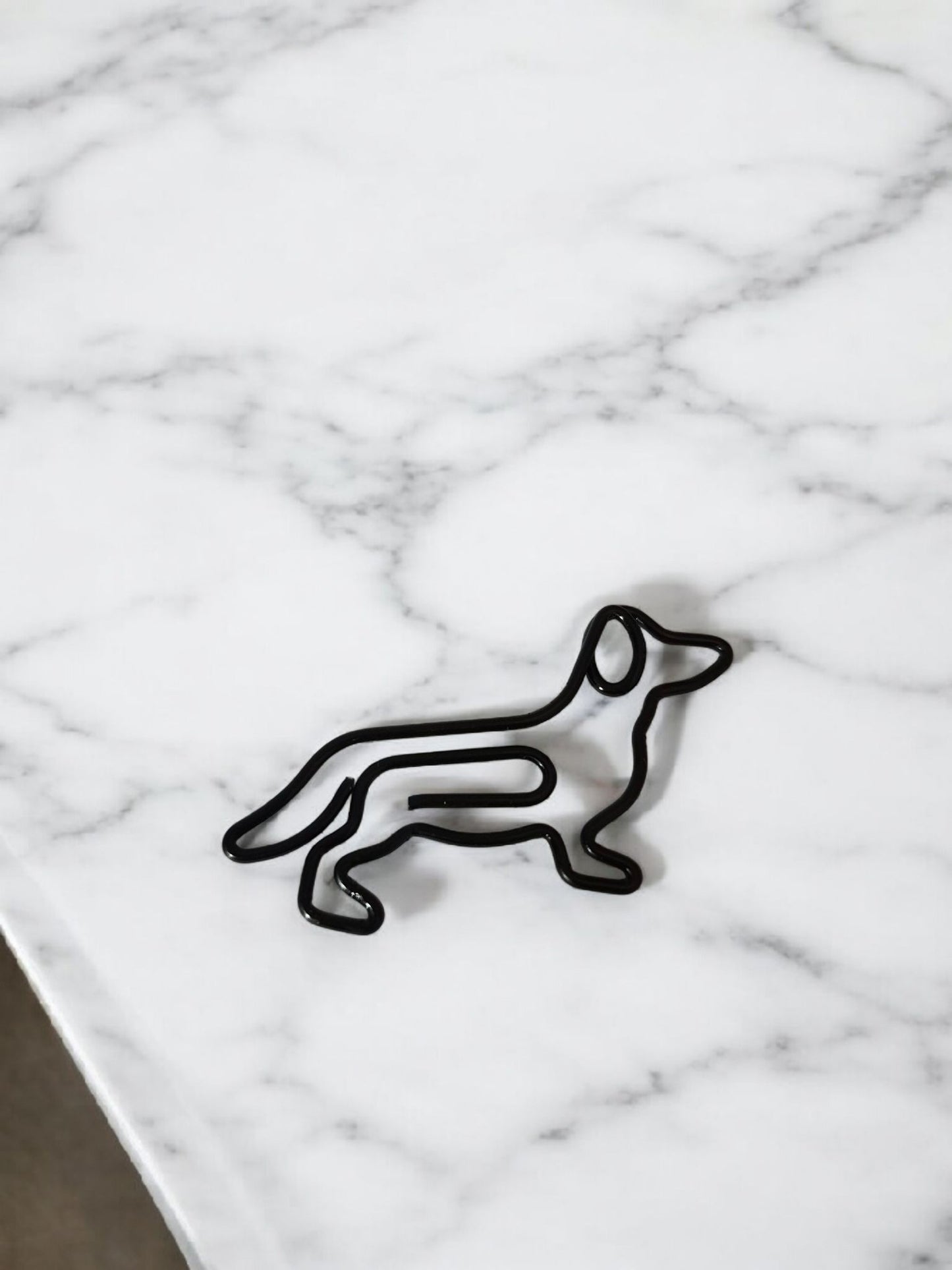 Teckel paperclips in verschillende kleuren