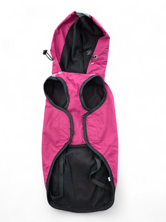 Teckel regenjas met capuchon