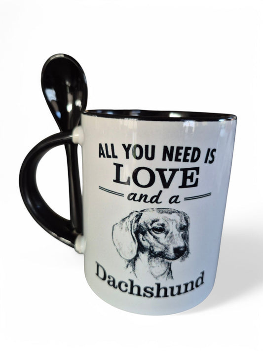 Stenen teckelmok met lepeltje