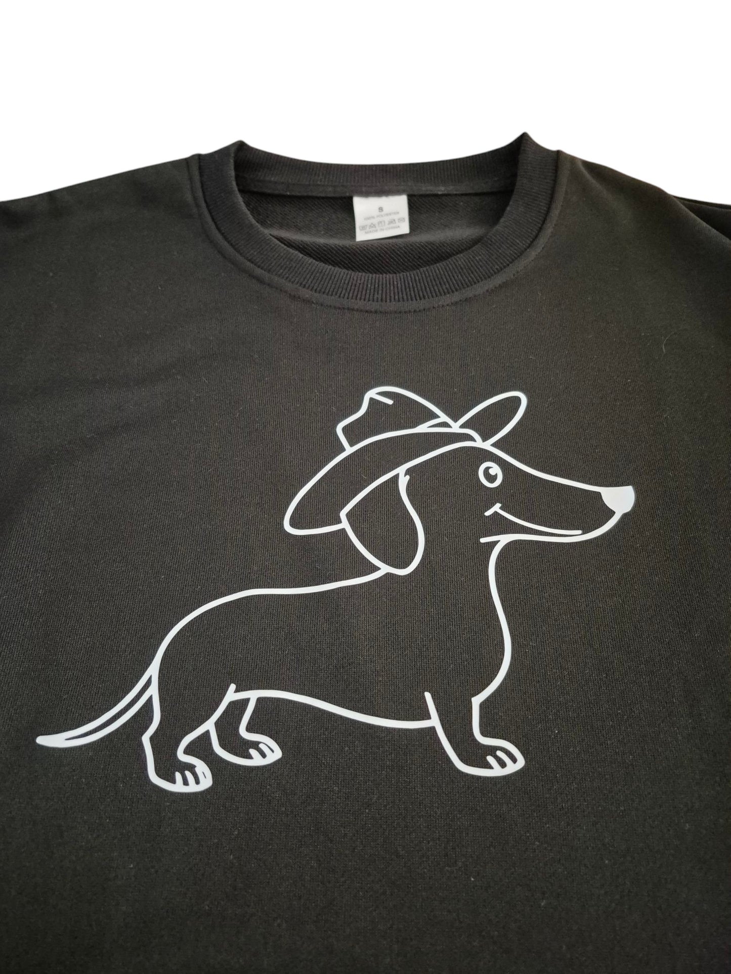 Sweater met cowboy teckel