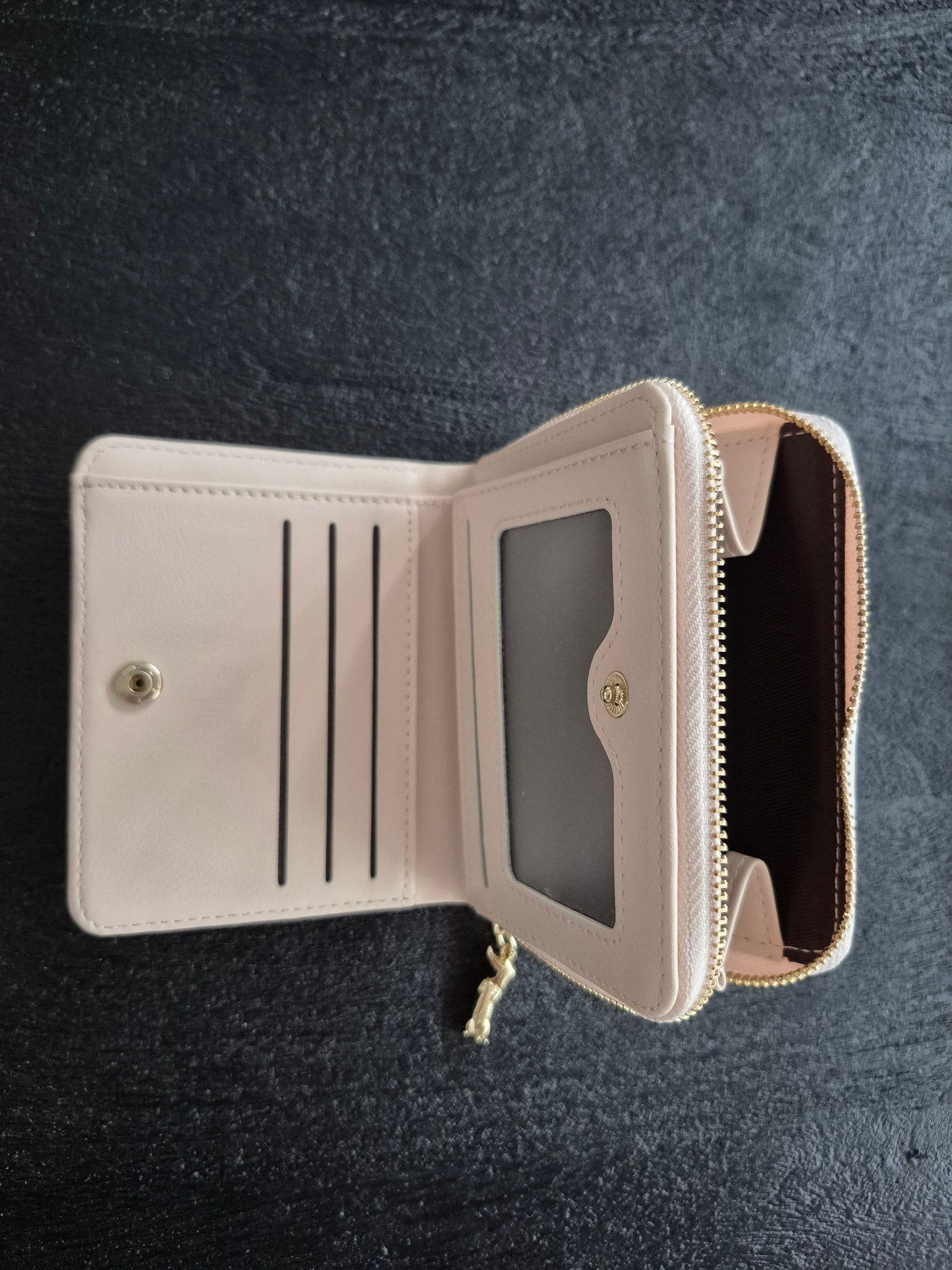 Superleuke teckel portemonnee beige