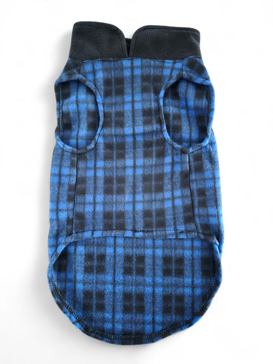 Comfortabel teckeltruitje blauwgeruit