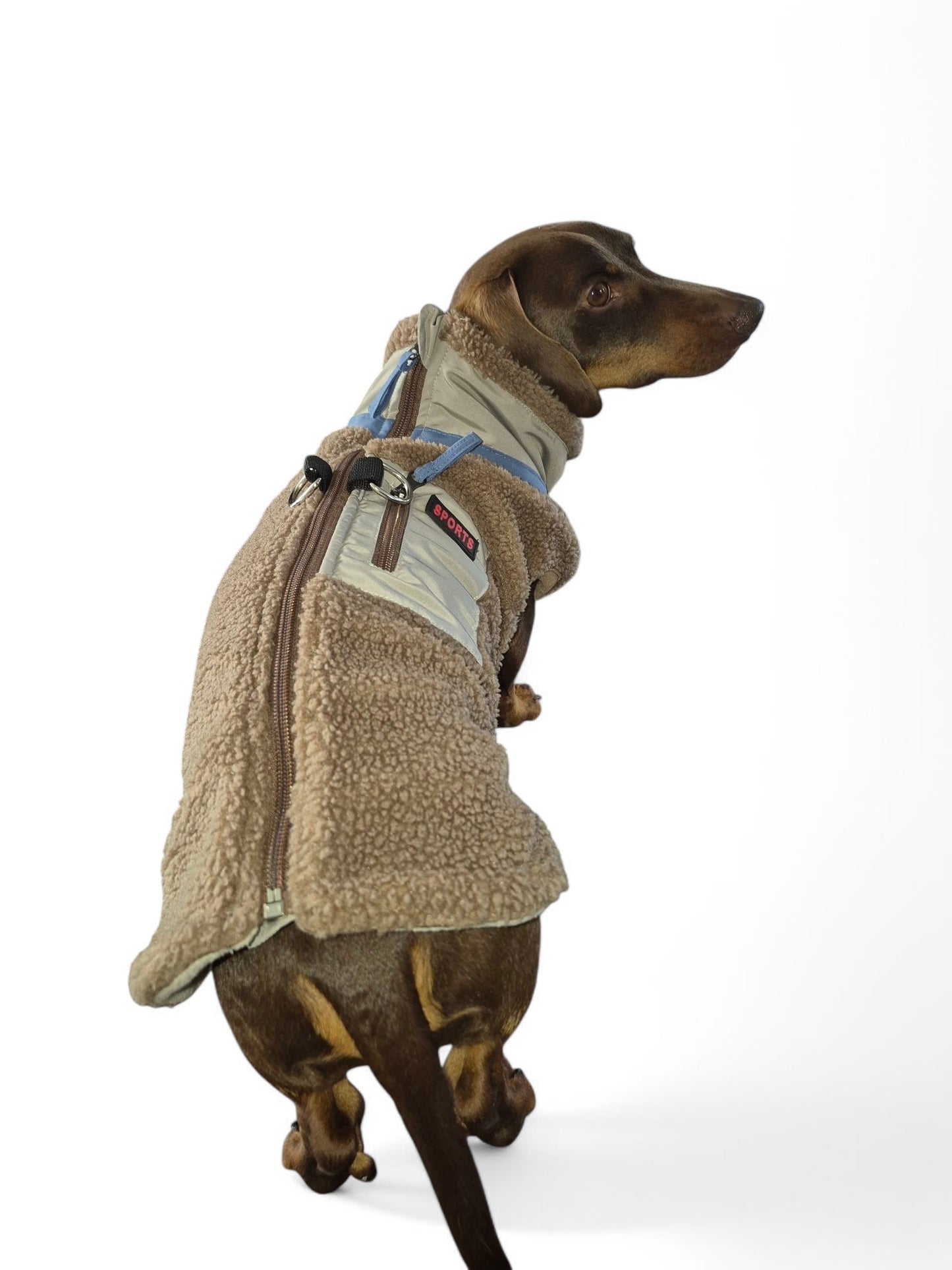 Heerlijk warm teddy hondenjack