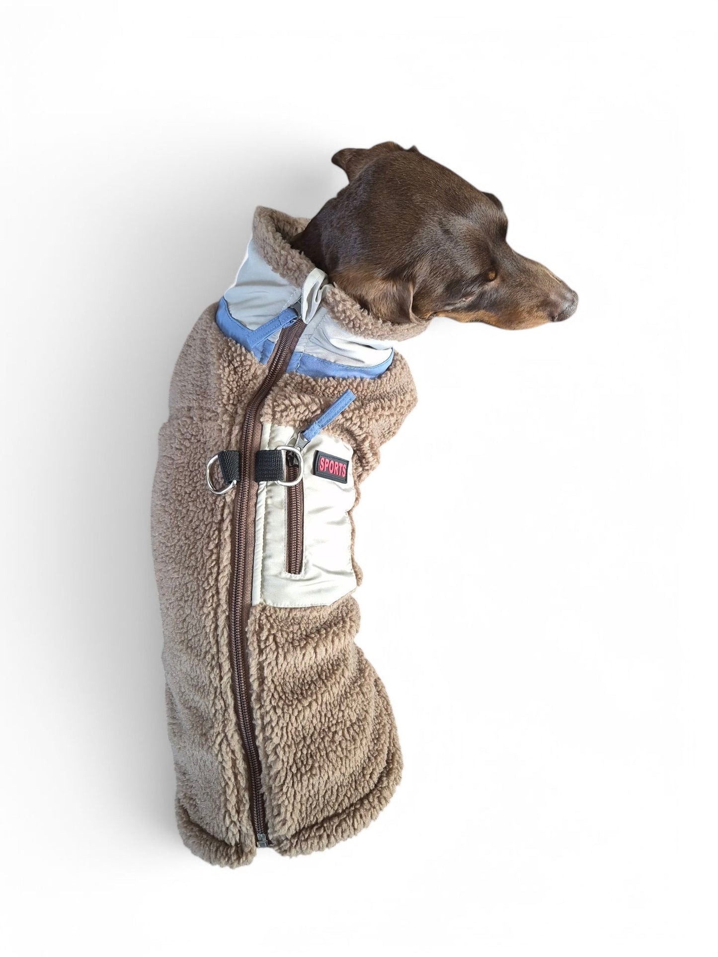 Heerlijk warm teddy hondenjack