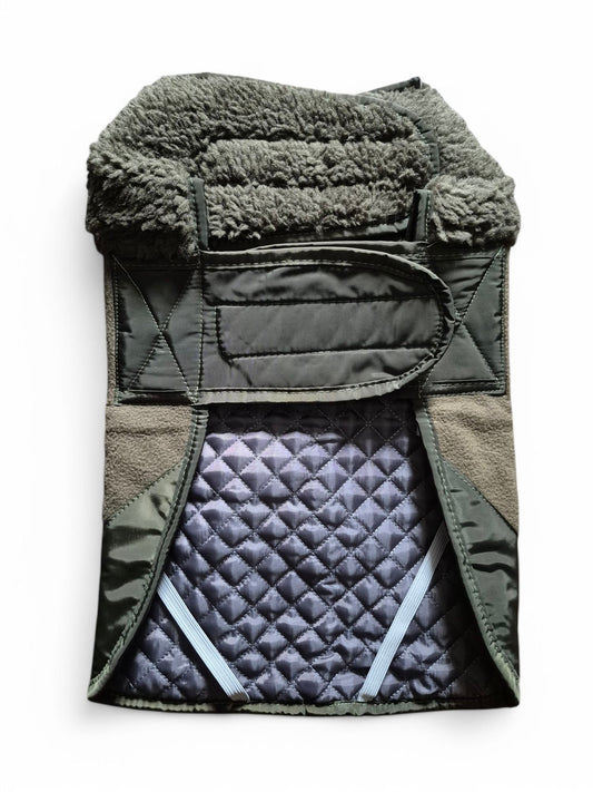 Fleecejack met klittenband voor standaard teckels