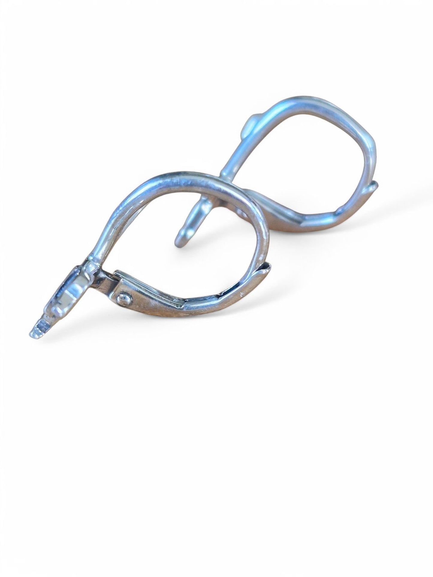 Zilveren teckel oorhangers met cadeauzakje
