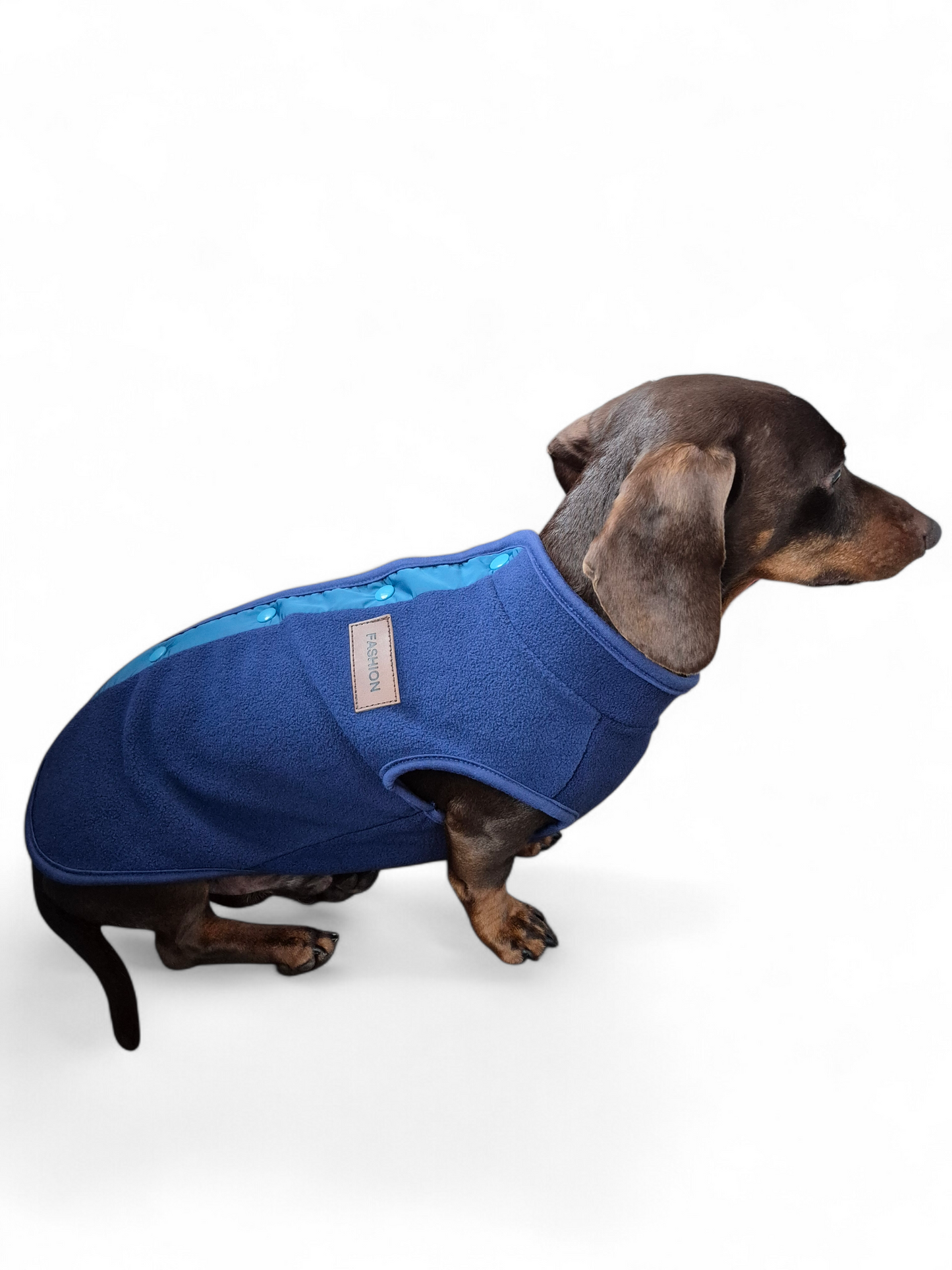 Fleecetrui met knoopjes voor je teckel