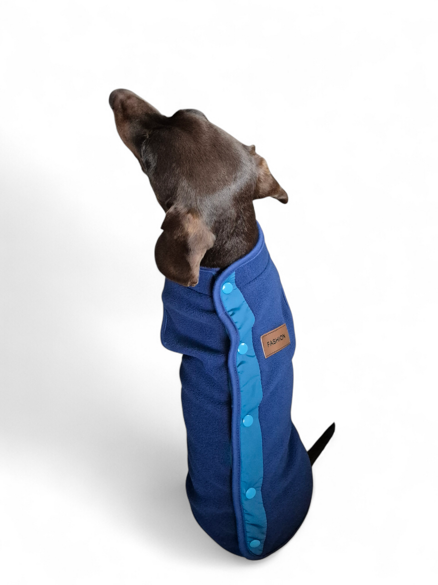 Fleecetrui met knoopjes voor je teckel