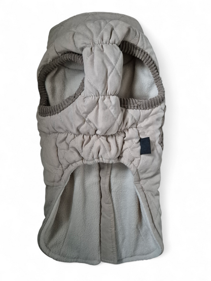 Beige hondenjas met zakjes