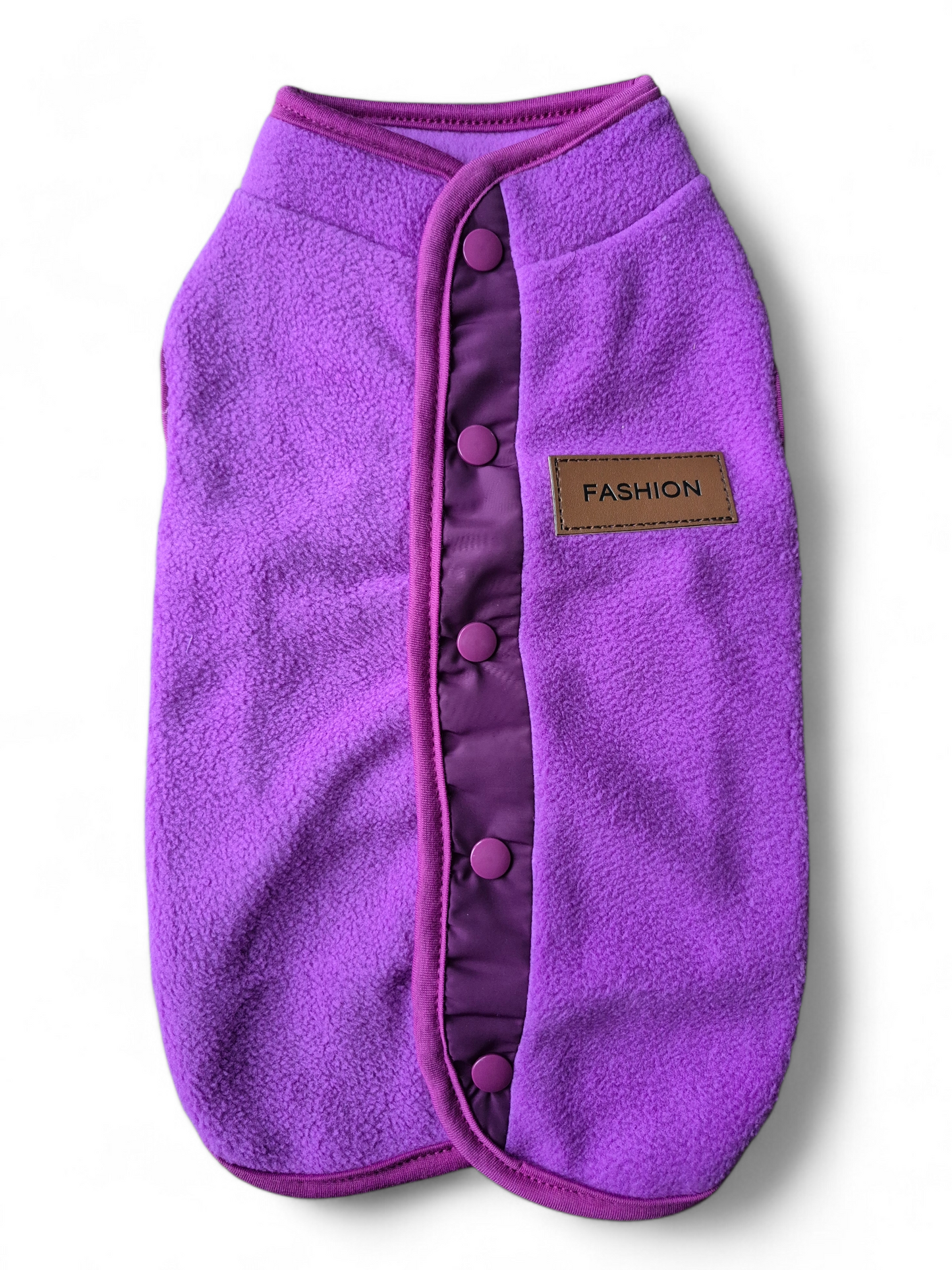 Fleecetrui met knoopjes voor je puppy