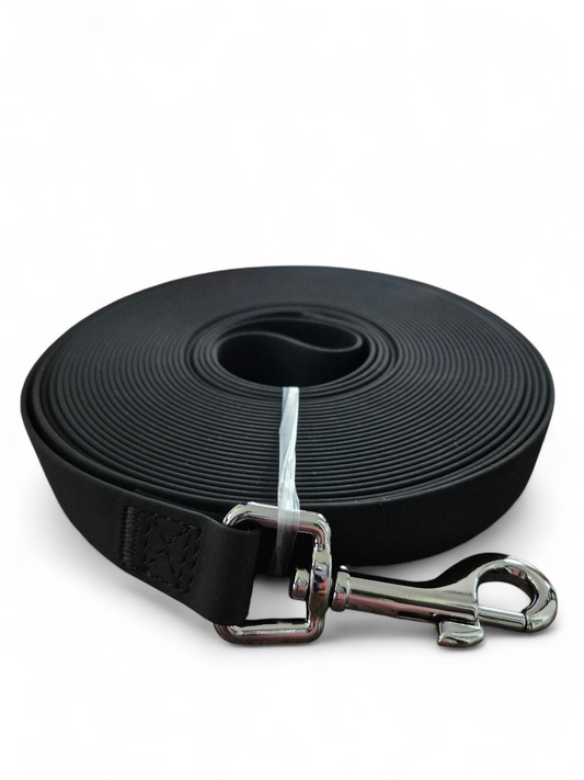 Sleeplijn 10m, waterafstotend zwart