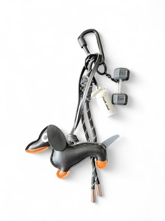Teckel bag charm fitness dog