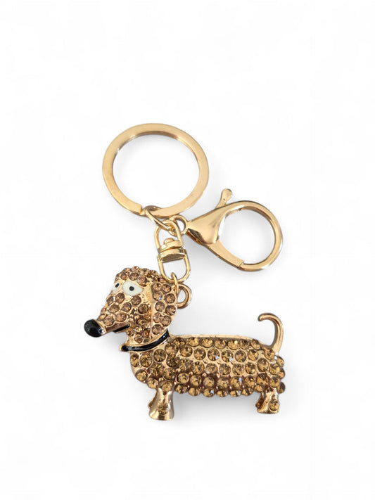 Buddy sleutelhanger met strass in verschillende kleuren