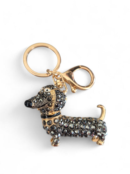 Buddy sleutelhanger met strass in verschillende kleuren