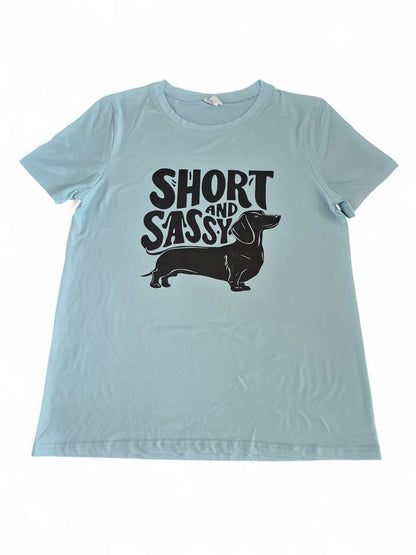Dames t-shirt 'Short and Sassy'