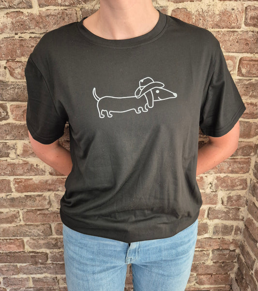 Dames t-shirt cowboyteckel