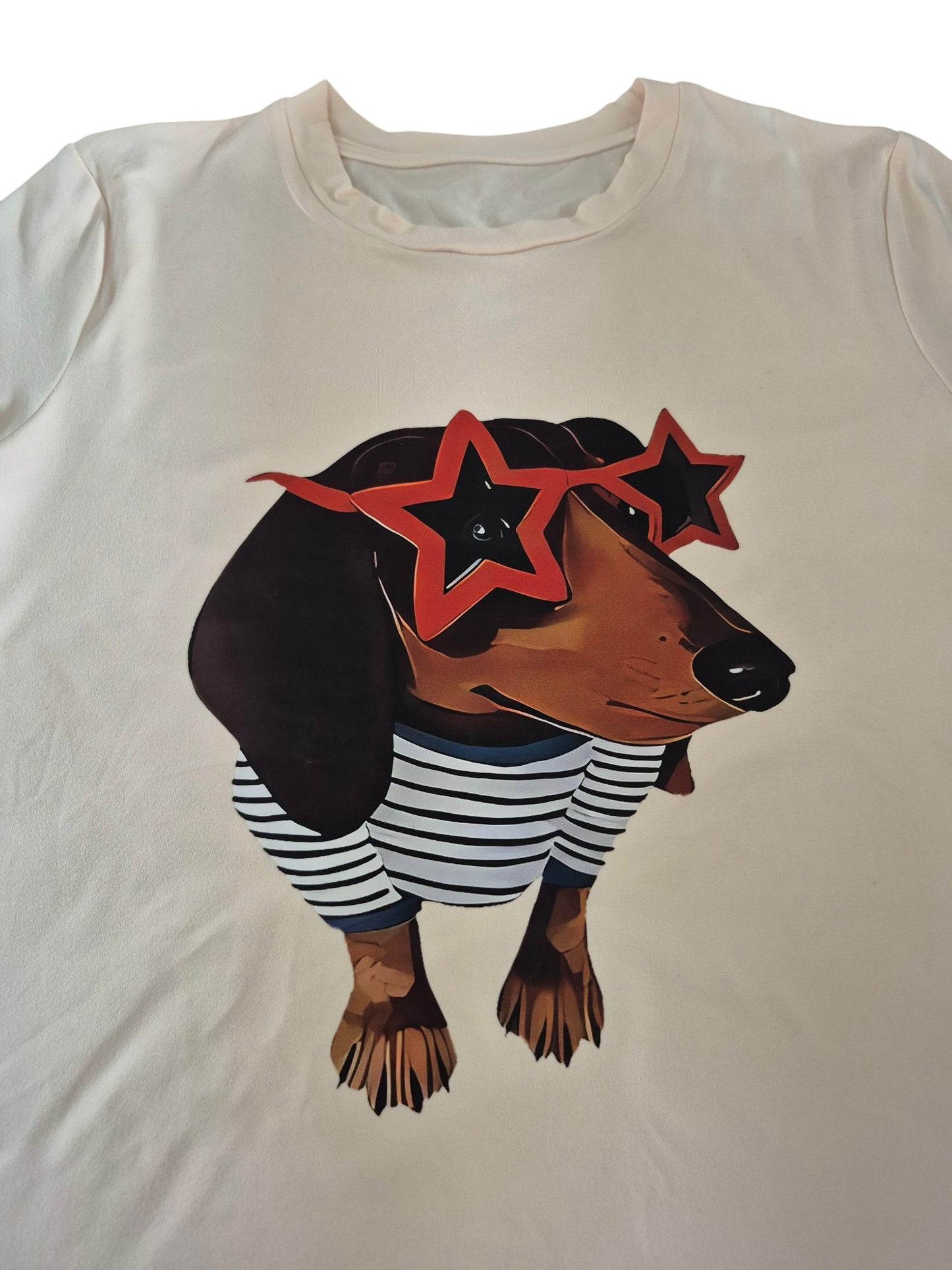 Dames t-shirt star-dachs