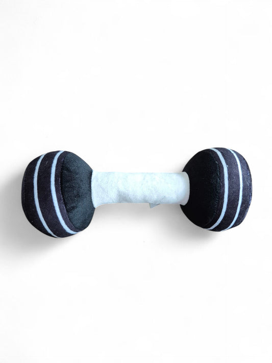 Hondenspeeltje dumbbell met squeaker (piep)
