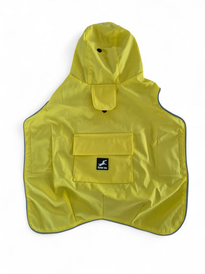 Teckel regenjas met capuchon