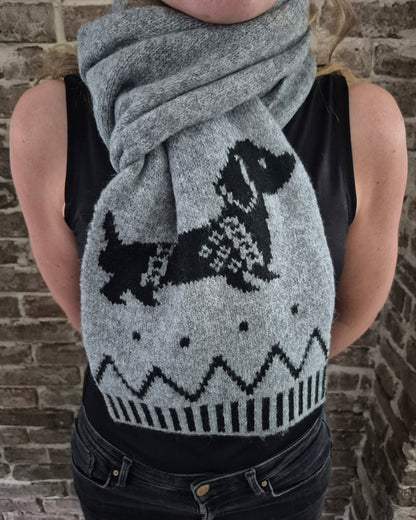 Gebreide teckel sjaal
