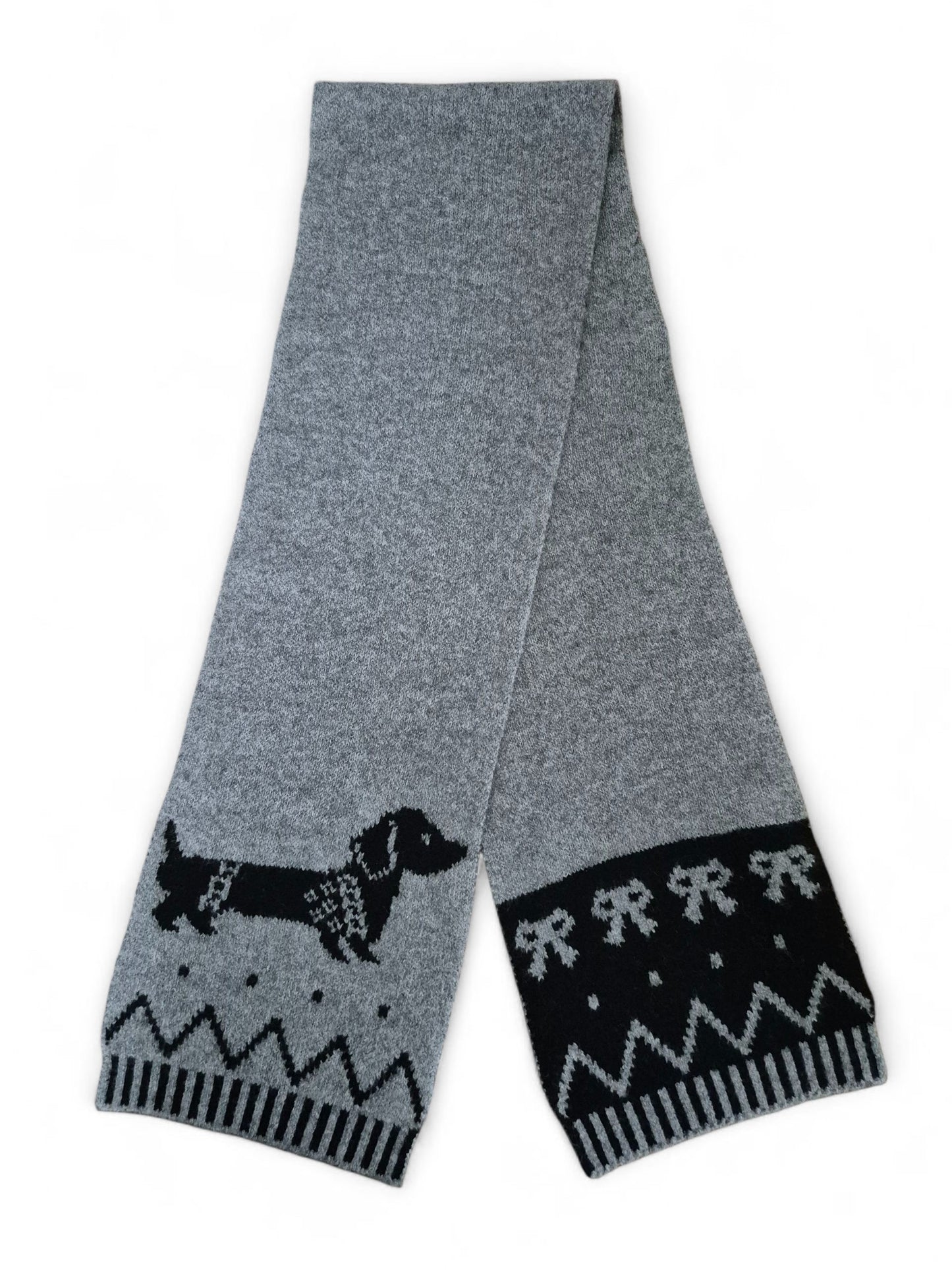 Gebreide teckel sjaal