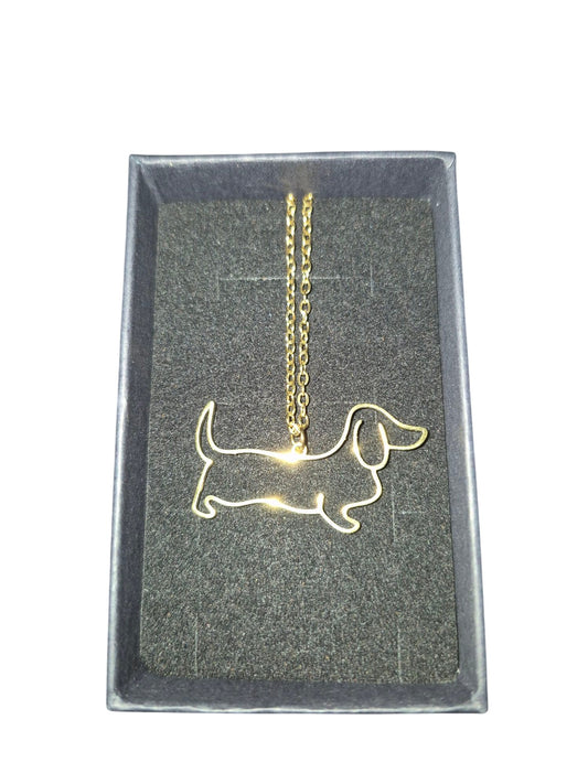 Fijne teckel ketting (rvs)