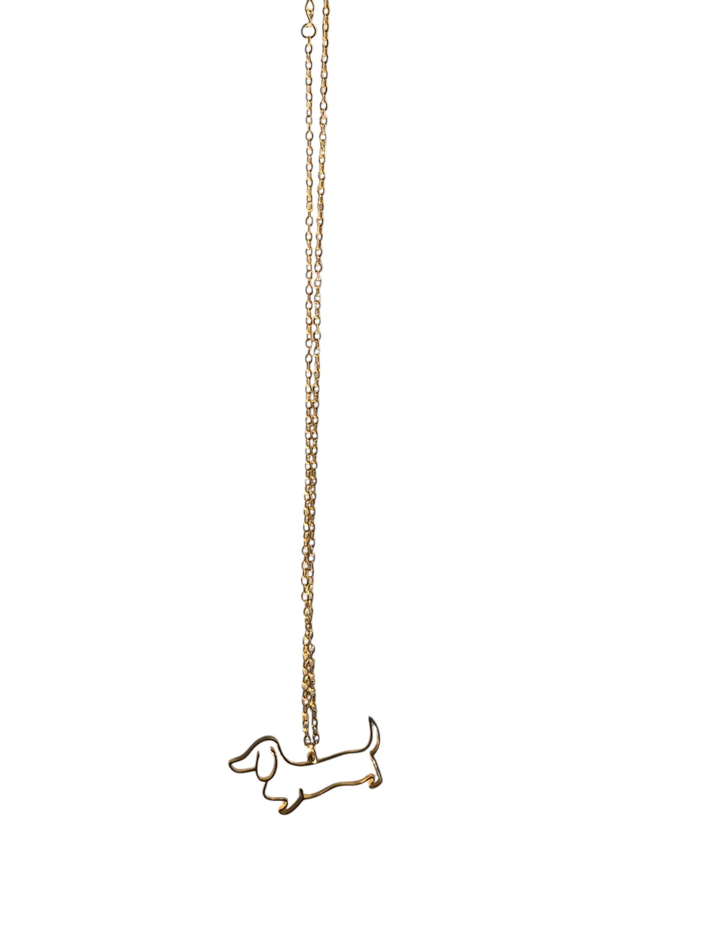 Fijne teckel ketting (rvs)