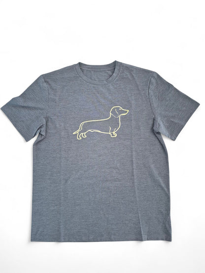 Heren t-shirt met teckel