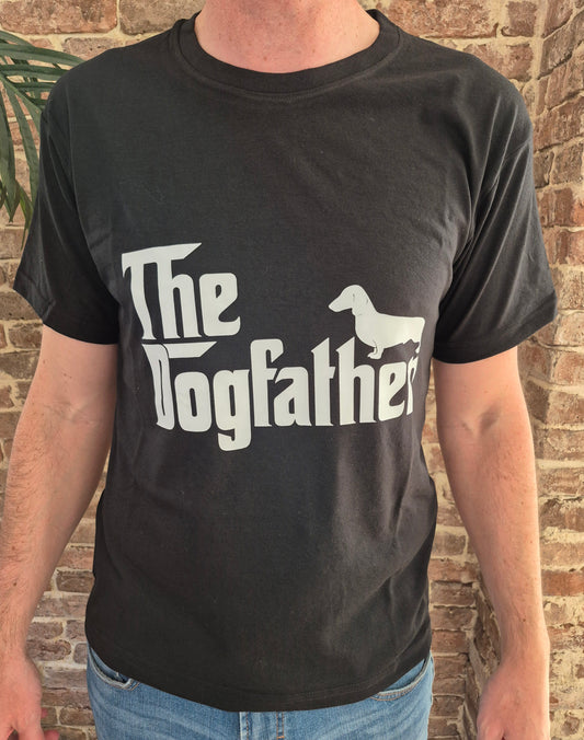 Heren t-shirt 'The Dogfather'