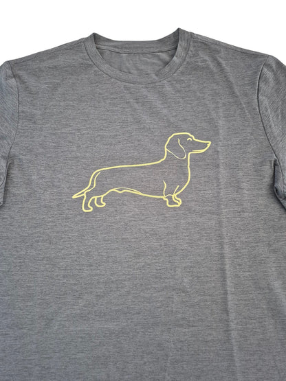 Heren t-shirt met teckel
