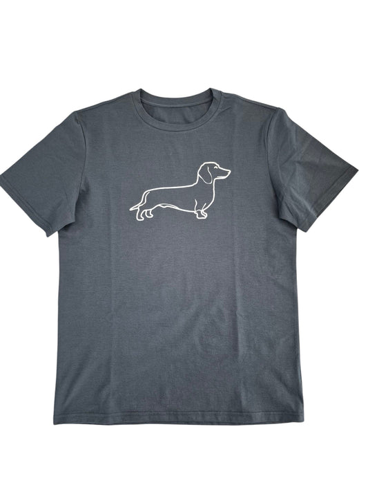 Heren t-shirt met teckel