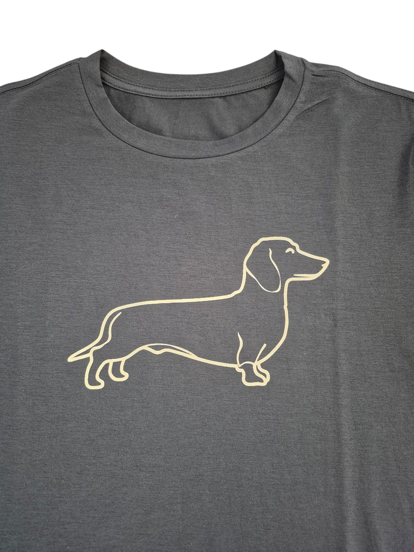Heren t-shirt met teckel
