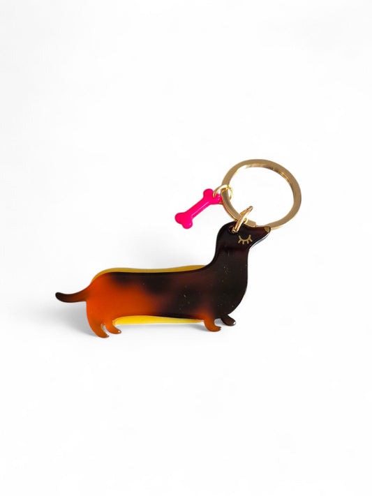 Grappige hotdog sleutelhanger