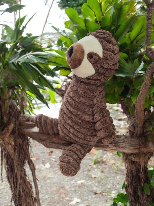 Hondenknuffel luiaard met squeaker (piep)