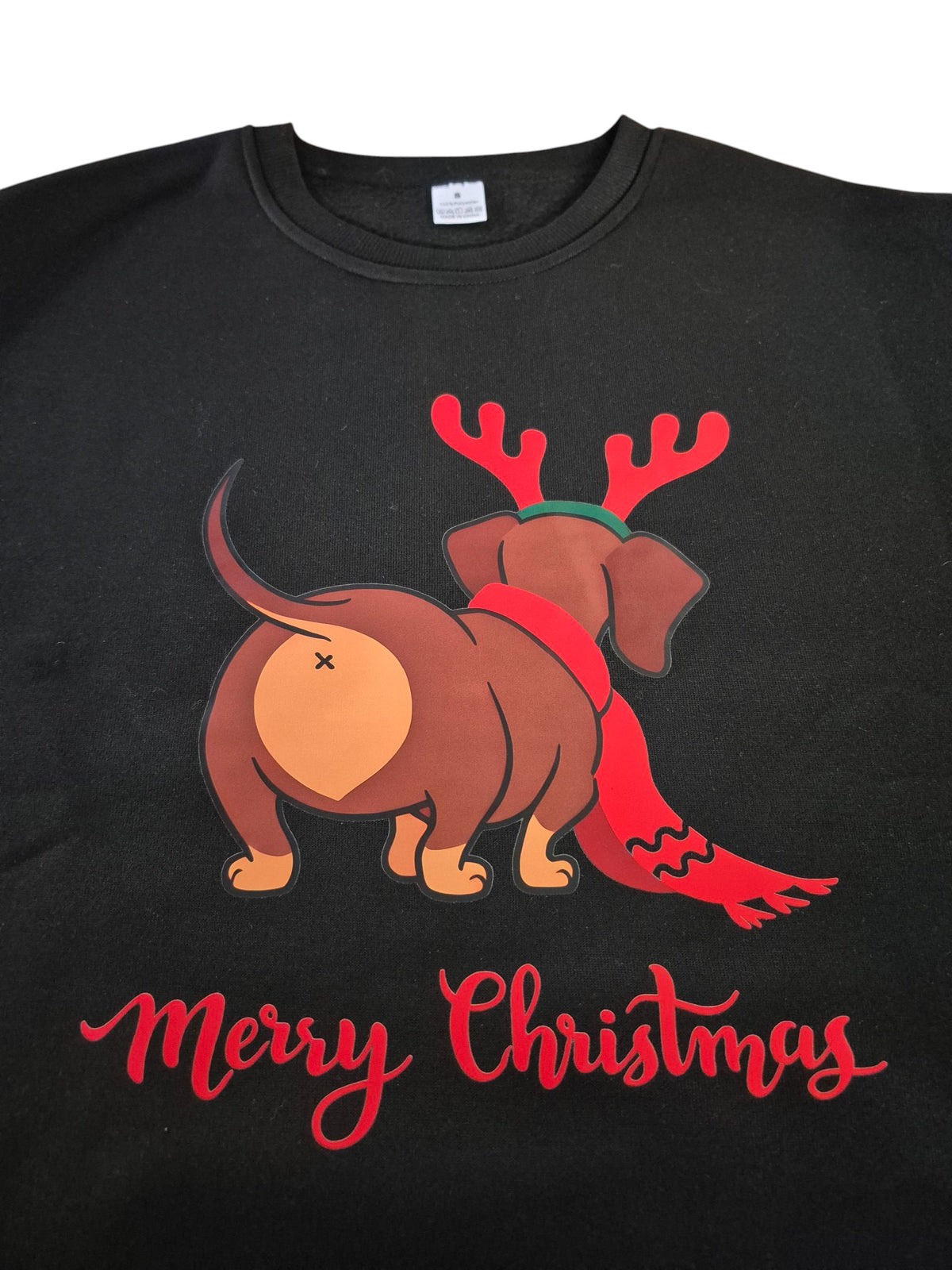Merry Christmas teckel kersttrui (dames)
