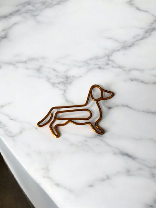 Teckel paperclips in verschillende kleuren