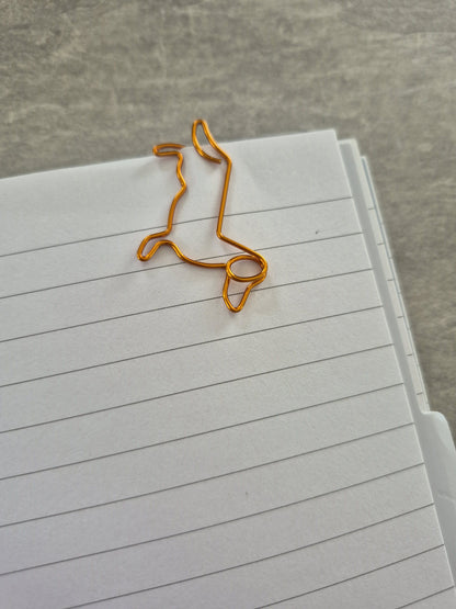 Teckel paperclips in verschillende kleuren
