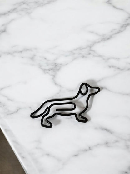 Teckel paperclips in verschillende kleuren