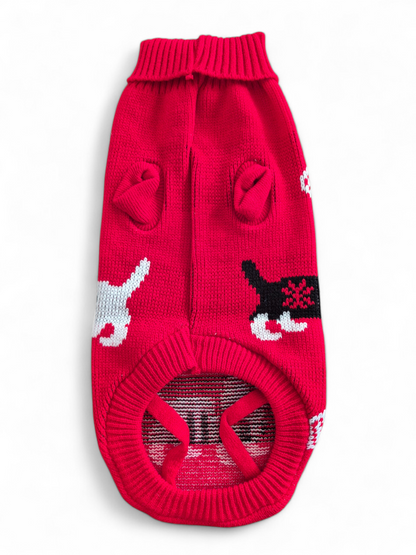 Gebreid hondentruitje met teckeltjes