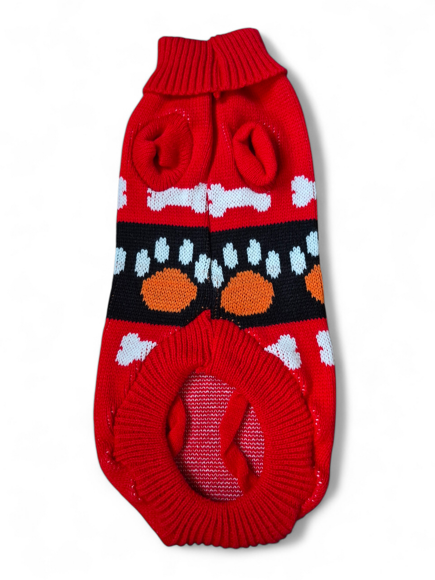 Gebreid hondentruitje met pootjes en botjes