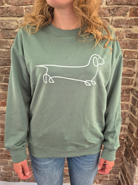 Picasso-teckel dames sweater