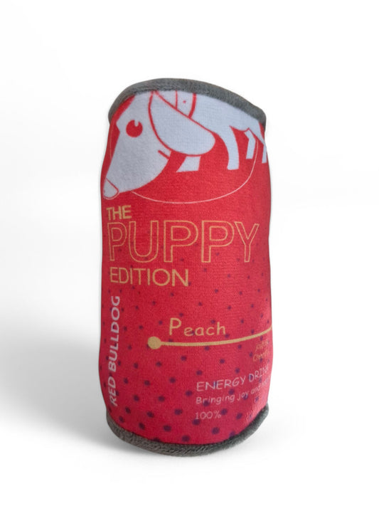 Hondenspeeltje 'Red Bulldog' met squeaker (piep)
