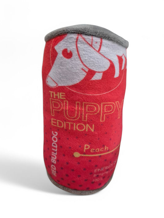 Hondenspeeltje 'Red Bulldog' met squeaker (piep)