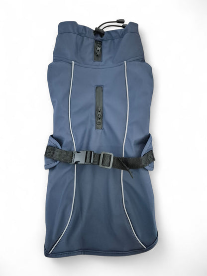 Teckel regenjas donkerblauw, zonder capuchon