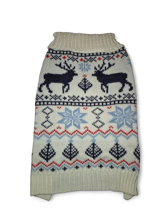 Scandinavische kersttrui voor wat vollere teckels