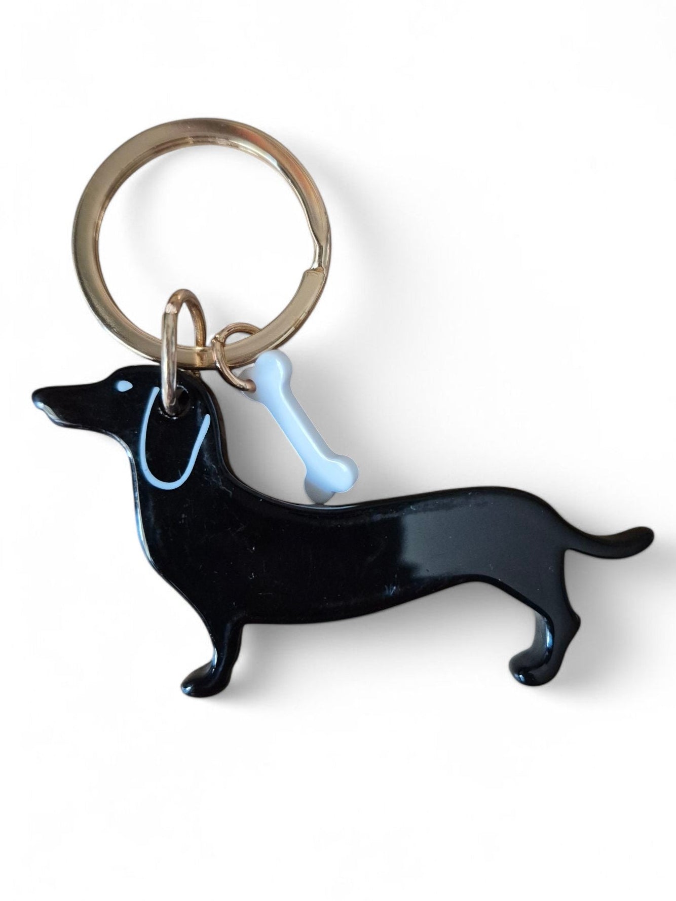 Leuke teckel sleutelhanger
