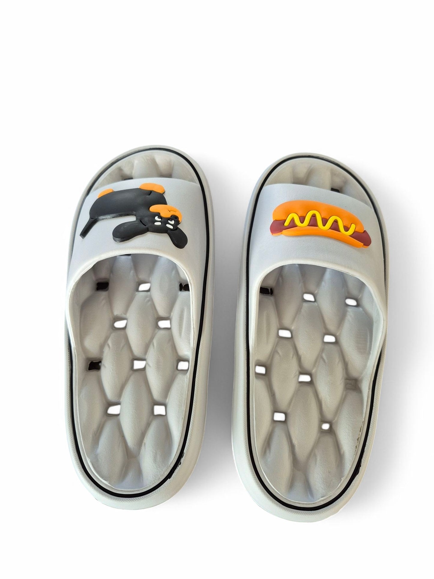 Chunky ´hot dog´ slippers