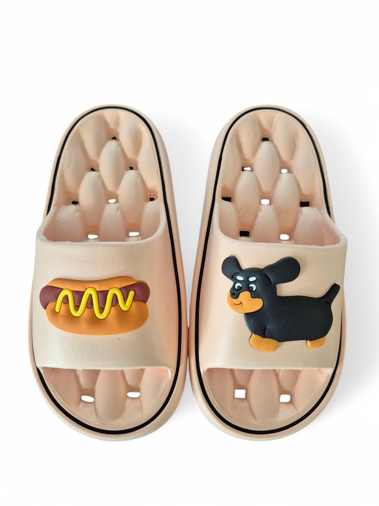 Chunky ´hot dog´ slippers